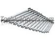 "
S K Hand Tools 86026 SKT86026 14 Piece SuperKromeÂ® Metric Long Pattern Combination Wrench Set
Features and Benefits:
SuperKromeÂ® finish provides long life and maximum corrosion resistance
SureGripÂ® hex design drives the side of the fastener, not the