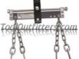"
Mountain MTN5116A MTN5116A 1,500 Lbs. Engine Sling
Features and Benefits:
Turn the bearing mounted hand crank to compensate for off balanced loads or at a required angle for engine alignment
Four chains and mounting brackets included
Used with an engine