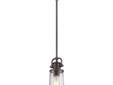 This fixture gives the exterior of your home both beauty and an industrial sense of design. It features a Victorian Edison-style bulb for a historic look and is enhanced by the clear seedy glass. The Imperial Bronze finish completes the look. Imperial
