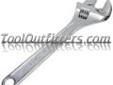 "
K Tool International KTI-48015 KTI48015 15"" Adjustable Wrench
Features and Benefits:
Manufactured with drop forged, heat-treated alloy steel for maximum strength and light weight
Chrome plated
Jaw capacity: 1-7/8"
"Model: KTI48015
Price: $26.68
Source: