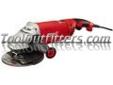 "
Milwaukee Electric Tools 6088-30 MLW6088-30 15 Amp 7""/9"" Large Angle Grinder w/ Lock-on
The 6088-30 7""/9"" 15.0 Amp Large Angle Grinder w/Lock-on delivers performance and durability for the most difficult grinding jobs. The 15 Amp, 4.2 HP motor