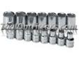 "
S K Hand Tools 1955 SKT1955 15 Piece 1/2"" Drive 6 Point Standard Metric Socket Set
Features and Benefits:
SuperKromeÂ® finish provides long life and maximum corrosion resistance
SureGripÂ® hex design drives the side of the fastener, not the corner