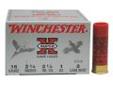 "
Winchester Ammo XU168 16 Gauge 16 Gauge, 2 3/4"", 1oz 8 Shot, (Per 25)
Winchester's Super-X Game Loads incorporate top quality components to deliver results-and give you the game-getting edge with reduced recoil, and denser, more consistent patterns in