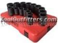 "
Sunex 2691 SUN2691 16 Piece 1/2"" Drive SAE Deep Impact Socket Set
Features and Benefits:
Forged from high quality CR-MO alloy steel
The perfect add-on set to the popular Sunex 2651
Packaged in blow mold storage case
Fully guaranteed
Set includes sizes: