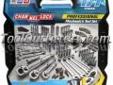 "
Channellock 39053 CHA39053 171 Piece Mechanic's Tool Set
Features and Benefits:
1/2", 3/8" and 1/4" drive 72 gear teeth quick release ratchets
Flat panel, full polish SAE and Metric combination wrenches
1/2", 3/8" and 1/4" drive, chrome vanadium