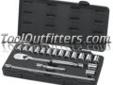 "
KD Tools 80708 KDT80708 18 Piece 1/2"" Drive Metric 6 Point Socket Set
Features and Benefits
Features a longer full polish ratchet with low profile head for greater comfort and access
60 tooth gear system for improved productivity and strength
Knurled