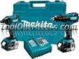 "
Makita LXT239 MAKLXT239 18V Brushless Lithium Ion 2 Piece Combo Kit
Features and Benefits:
Impact Driver delivers 1,420 in lbs of torque
Hammer Driver Drill delivers 400 in lbs of torque
Both tools have Makita built Brushless motors for 50% longer run