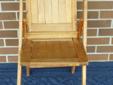 This wonderful old folding chair is from the 1930's and in great shape. It measures 33" high x 16" wide x 19" deep. This is one of two matching chairs available. Patent date of 1930 on bottom of chair. $30
117111
See more items for sale here: