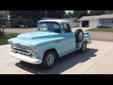 1957 Chevrolet 3100 pickup, 15,000 miles, Exterior: Blue, Interior: Gray, Stepside, 1/2 Ton, 350. 4 speed on the floor. Clean, very nice! Asking $16,300. Located in RUGBY ND 58368, Contact at 701-681-xxxx for more information.
For more pictures and