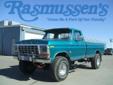 Â .
Â 
1977 FORD F-150
$6000
Call 800-732-1310
Rasmussen Ford
800-732-1310
1620 North Lake Avenue,
Storm Lake, IA 50588
You don't find many 1977 F-150s that look like that anymore. This has had a lot of restoration done to it, and looks very nice. You will