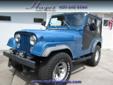 Hayes Family Auto
731 W. Main Street, Watertown, Wisconsin 53094 -- 877-503-3947
1979 Jeep CJ5 Pre-Owned
877-503-3947
Price: $4,250
Call for Financing
Click Here to View All Photos (4)
Call for a free Carfax report
Â 
Contact Information:
Â 
Vehicle