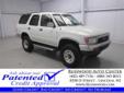 Russwood Auto Center
8350 O Street, Lincoln, Nebraska 68510 -- 800-345-8013
1993 Toyota 4Runner SR5 Pre-Owned
800-345-8013
Price: $3,500
We understand bad things happen to good people, so check out our PATENTED CREDIT APPROVAL TODAY!
Click Here to View