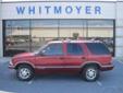 Â .
Â 
1995 Chevrolet Blazer
$5495
Call (717) 428-7540 ext. 390
Whitmoyer Auto Group
(717) 428-7540 ext. 390
1001 East Main St,
Mount Joy, PA 17552
LOCAL TRADE!! LEATHER SEATS, COMPASS/OUTSIDE TEMPERATURE DISPLAY, FOG LAMPS www.whitmoyerautogroup.com The