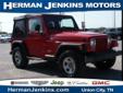 Â .
Â 
1997 Jeep Wrangler
$8917
Call (731) 503-4723 ext. 4785
Herman Jenkins
(731) 503-4723 ext. 4785
2030 W Reelfoot Ave,
Union City, TN 38261
Go anywhere and do anything ..only in a Jeep! This one is priced right for quick sale!! Call now!!! We are out to
