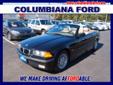 Â .
Â 
1998 BMW 3 Series 323i
$5488
Call (330) 400-3422 ext. 19
Columbiana Ford
(330) 400-3422 ext. 19
14851 South Ave,
Columbiana, OH 44408
CARFAX: Buy Back Guarantee, Clean Title, No Accident. 1998 BMW 3 Series 323ic. $1,000 below NADA Retail Value. We