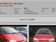 1999 Chevrolet Metro LSi FWD Gray interior 4 door I4 1.3L SOHC engine Sedan Red exterior Gasoline Automatic transmission 99
248a949b414d40a1a7230c53ce8d156d