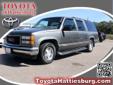 Â .
Â 
1999 GMC Suburban
$5995
Call (601) 812-6926 ext. 6
QUESTIONS? TEXT "TOYHATT" TO 37483 FOR MORE INFO.
Vehicle Price: 5995
Mileage: 193338
Engine: V8 5.7l
Body Style: Suv
Transmission: Automatic
Exterior Color: Gray
Drivetrain: RWD
Interior Color: Tan