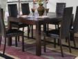 Contact the seller
Cappuccino Finish 7 Piece Dining Set This sophisticated contemporary dining table and chair set is perfect for a semi-formal dining room. The table has a rectangular top, with smooth straight edges in a warm rich Cappuccino finish. A