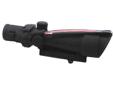 ACOG 3.5x35 Scope with Red Donut BAC Reticle - Features Dual Illumination (Fiber Optic provides daylight illumination and tritium illuminates reticle at night) and Ranging out to 800 Meters for 5.56 (.223 cal) see Reticle diagram Specifications: