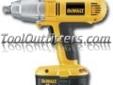 "
Dewalt Tools DW059K-2 DWTDW059K-2 1/2"" Heavy Duty 18 V Cordless Impact Wrench
Features and Benefits:
1,650 rpm /2,600 bpm for faster application speed
Durable magnesium gear case and all metal transmission for extended durability
Heavy duty impacting