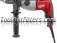 "
Milwaukee Electric Tools 5378-20 MLW5378-20 1/2 in. Pistol Grip Dual Torque Hammer Drill, 0-1350/0-2500 RPM
At 7.5 amps this heavy duty pistol grip Hammer Drill can handle the toughest drilling of 1/2 inch holes in concrete. With dual range speed
