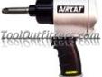 "
AirCat 1404-2 ACA1404-2 1/2"" Twin Hammer Aluminum Impact Wrench with Extended Anvil
Features and Benefits:
Twin hammer mechanism that locks the anvil
Patented ergonomically engineered handle design to relieve stress and fatigue on the operator's hands,