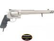 Smith & Wesson 150784 500 Hunter Revolver .500 S&W Mag 10.5in 5rd Stainless for sale at Tombstone Tactical.
The Smith & Wesson 170231 Model 500 Hunter Revolver in .500 S&W Magnum features a 10.5-inch barrel, glass bead stainless finish, Hogue rubber