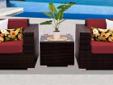 Contact the seller
Deluxe Ocean View Henna Spice 3 Piece Outdoor Wicker Patio Furniture Set Our line of high quality wicker patio furniture is the perfect addition to any home outdoor or indoor seating area. Available in a plethora of stylish colors, they