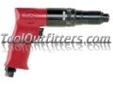 "
Chicago Pneumatic CP781 CPT781 1/4"" Air Screwdriver
Features and Benefits:
Roller clutch with external clutch adjustment
Built-in quick change chuck
Reverse control at the trigger
Low speed: 800 rpm and high torque: 75 in./lbs.
Clutch improves