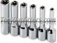 "
S K Hand Tools 44954 SKT44954 1/4"" Drive Deep Female TorxÂ® Socket, E4
Features and Benefits:
SuperKromeÂ® finish provides long life and maximum corrosion resistance
Through-hole design: simply pop the old bit out and insert a new replacement bit
Working