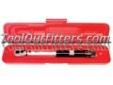 "
K Tool International KTI-72117 KTI72117 1/4"" Drive Torque Wrench
Features and Benefits:
Ratcheting style torque wrench "clicks" when proper torque is activated
Capacity: 30-150 in./lbs.
Overall length: 7-3/4"
Packaged in a blow molded case
"Price: