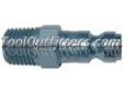 "
Amflo CP1 AMFCP1 1/4"" NPT Male Automotive Standard Series Type ""C"" Coupler
Features and Benefits:
Plated steel couplers have hardened steel balls and stainless steel springs
Coupler plugs are heat treated to reduce wear on critical mating surfaces