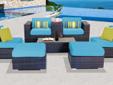 Contact the seller
Modern Ocean View Tropical Blue 8 Piece Outdoor Wicker Patio Furniture Set Our line of high quality wicker patio furniture is the perfect addition to any home outdoor or indoor seating area. Available in a plethora of stylish colors,