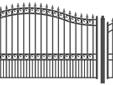 Contact the seller
London Style Single Swing Steel Driveway 12 ft w/4 ft Pedestrian Gate Are you seeking high quality ornamental wrought iron gates without the high price? We have the perfect alternative for you. We offer designs you will not find