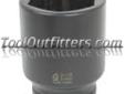 "
Sunex 5100D SUN5100D 1"" Drive x 3-1/8"", Deep Impact Socket
CR-MO alloy steel for long life
Fully guaranteed
"Price: $140.78
Source: http://www.tooloutfitters.com/1-drive-x-3-1-8-deep-impact-socket.html