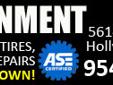 5614 Funston St, Hollywood, FL 33023 (map and directions)
Price: $40
Includes installation, mounting, balancing & disposal fees.
We do more than just sell tires. We also can replace worn out brakes, peform a tune-up or get your air-conditioning system