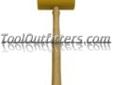 "
FILMTECH LLC 5805 NCT5805 2-3/4"" Flat Face Mallet - Yellow
Features and Benefits:
Made from yellow ultra-high-molecular-weight plastic
Mallets have a mar-free surface
Excellent tool for stretching and finishing sheet metal
Genuine hickory handles
Made