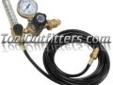 Mountain 721.0005-2 MTNWEGR-2H 2-Gauge CGA580 Welding Gas Regulator and 10' Hose
Features and Benefits:
Shield gas regulator with flow and cylinder gauges CGA580 x 10' hose with 5/8"-18RH fittings
Solid brass body with VGA580 cylinder tank input and 10'