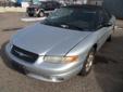 .
2000 Chrysler Sebring Convertible JXi
$3995
Call 970-631-8336
Class Cars LLC
970-631-8336
1406 E Mulberry St.,
Fort Collins, CO 80524
All Cash offers will be considered. Cash is King!!!
Credit Problems? Instant credit approval with proof of current