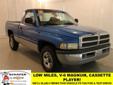 Â .
Â 
2000 Dodge Ram 1500
$2900
Call 989-488-4295
Schafer Chevrolet
989-488-4295
125 N Mable,
Pinconning, MI 48650
Schafer Chevrolet
Get this one before it gets sent to auction!
989-488-4295
Vehicle Price: 2900
Mileage: 126156
Engine: Gas V6 3.9L/239
Body