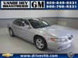 Â .
Â 
2000 Pontiac Grand Prix
$8496
Call (920) 482-6244 ext. 146
Vande Hey Brantmeier Chevrolet Pontiac Buick
(920) 482-6244 ext. 146
614 North Madison,
Chilton, WI 53014
This sleek silver Pontiac Grand Prix GT has nothing but great things to offer