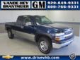 Â .
Â 
2001 Chevrolet Silverado 1500
$11648
Call (920) 482-6244 ext. 242
Vande Hey Brantmeier Chevrolet Pontiac Buick
(920) 482-6244 ext. 242
614 North Madison,
Chilton, WI 53014
A sweet dark blue Silverado 1500 that is a local trade and has never been in