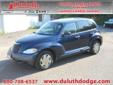Duluth Dodge
4755 miller Trunk Hwy, duluth, Minnesota 55811 -- 877-349-4153
2001 Chrysler PT Cruiser Pre-Owned
877-349-4153
Price: $4,199
Call for financing infomation.
Click Here to View All Photos (16)
Call for financing infomation.
Â 
Contact