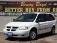 Â .
Â 
2001 Dodge Caravan Sport
$5995
Call (806) 553-7962 ext. 44
Benny Boyd Lubbock
(806) 553-7962 ext. 44
5721 Frankford Ave,
Lubbock, TX 79424
This Caravan is a 1 Owner w/a clean CarFax history report. Non-Smoker. Premium Sound. Easy to use Steering