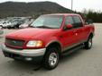 2001 Ford F-150 SuperCrew XLT 4WD 1-Owner Perf Carfax
Exterior Red. InteriorTan.
189,641 Miles.
4 doors
4X4
Pickup
Contact mitch simpson motors (706) 865-6500 / 7068656500
2901 Hwy 129, Cleveland, GA, 30528
Vehicle Description
This is an extremely nice