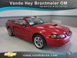 Vande Hey Brantmeier Chevrolet - Buick
614 N. Madison Str., Â  Chilton, WI, US -53014Â  -- 877-507-9689
2001 Ford Mustang GT
Low mileage
Price: $ 11,995
Call for AutoCheck report or any finance questions. 
877-507-9689
About Us:
Â 
At Vande Hey Brantmeier,