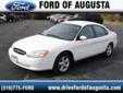 Steven Ford of Augusta
Free Autocheck!
2001 Ford Taurus ( Click here to inquire about this vehicle )
Asking Price $ 6,995.00
If you have any questions about this vehicle, please call
Ask For Brad or Kyle
888-409-4431
OR
Click here to inquire about this