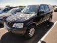 .
2001 Honda CR-V LX
$7994
Call (928) 248-8269 ext. 274
Prescott Honda
(928) 248-8269 ext. 274
3291 Willow Creek Rd,
Prescott, AZ 86301
RECENT TRADE-IN -- call or stop in for more information.
Vehicle Price: 7994
Odometer: 76886
Engine:
Body Style: 4D