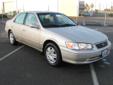 2001 TOYOTA CAMRY
$8,988
Phone:
Toll-Free Phone: 8777564927
Year
2001
Interior
Make
TOYOTA
Mileage
113032 
Model
CAMRY 
Engine
Color
CASHMERE BEIGE METALLIC
VIN
4T1BG22K81U818810
Stock
Warranty
Unspecified
Description
Air Conditioning, Power Steering,