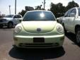 2001 Volkswagen Beetle Green with Grey Leather Interior
This Beetle has a 2.0 Liter Engine GREAT ON GAS!!
Power Windows and Locks, Allow Wheels, Sun Roof
Looks and Runs Great!
Competitive pricing and no reasonable offer will be refused!!
Bank Financing